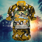Pittsburgh Steelers NFL Flower Hawaii Shirt And Tshirt For Fans, Summer Football Shirts Gift