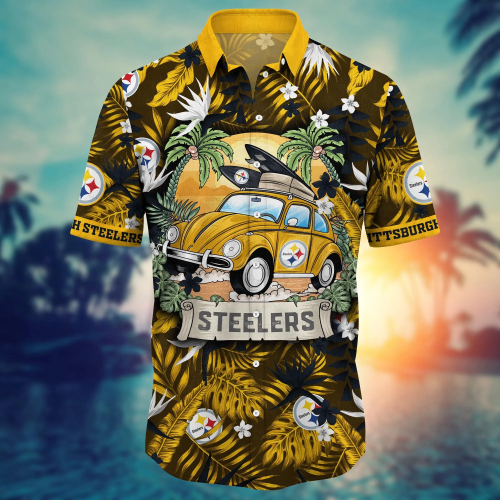 Pittsburgh Steelers NFL Flower Hawaii Shirt And Tshirt For Fans, Summer Football Shirts Gift