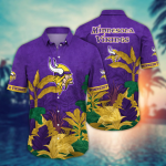 Minnesota Vikings NFL Flower Hawaii Shirt And Tshirt For Fans, Summer Football Shirts Gift