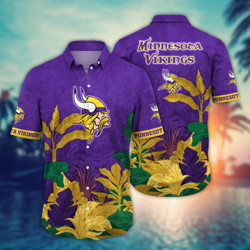 Minnesota Vikings NFL Flower Hawaii Shirt And Tshirt For Fans, Summer Football Shirts Gift