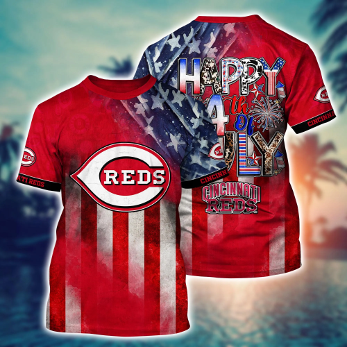 Cincinnati Reds MLB Hawaii Shirt: Independence Day & Summer Gift