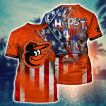 Baltimore Orioles MLB Hawaii Shirt: Independence Day & Summer Gift
