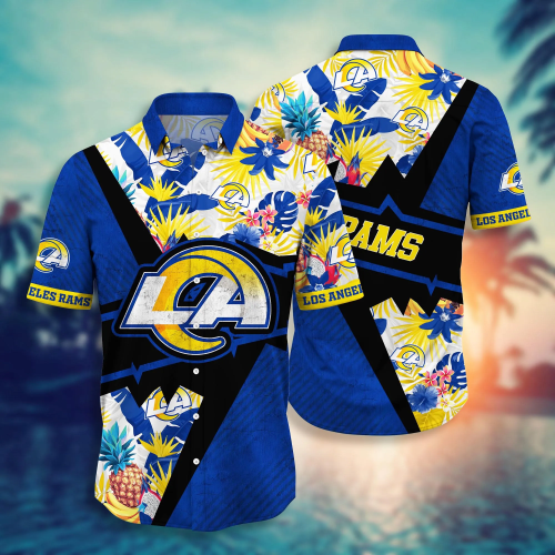 Los Angeles Rams NFL Flower Hawaii Shirt And Tshirt For Fans, Summer Football Shirts Gift