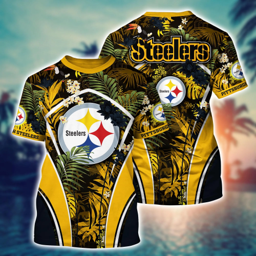 Pittsburgh Steelers NFL Flower Hawaii Shirt And Tshirt For Fans, Summer Football Shirts Gift