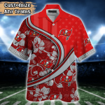 Tampa Bay Buccaneers NFL US Flag Flower Hawaii Shirt And Tshirt For Fans, Custom Summer Football Shirts Gift