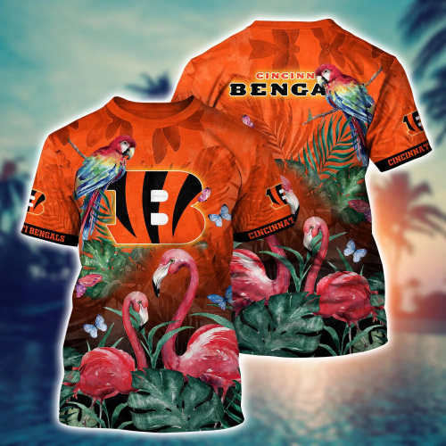Cincinnati Bengals NFL Flower Hawaii Shirt And Tshirt For Fans, Summer Football Shirts Gift