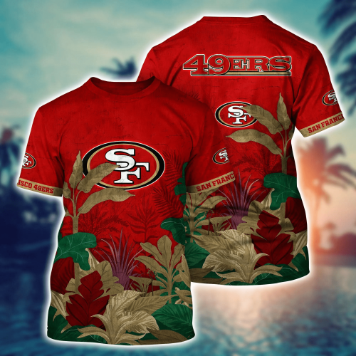 San Francisco 49ers NFL Flower Hawaii Shirt And Tshirt For Fans, Summer Football Shirts Gift