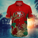San Francisco 49ers NFL Flower Hawaii Shirt And Tshirt For Fans, Summer Football Shirts Gift