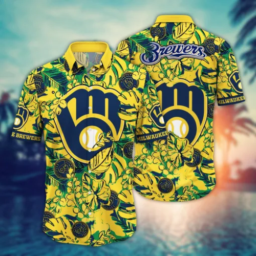 Milwaukee Brewers MLB Hawaiian Shirt & T-Shirt Set – Perfect Summer Football Gift for Fans