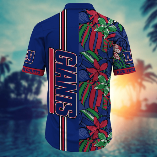 New York Giants NFL Flower Hawaii Shirt And Tshirt For Fans, Summer Football Shirts Gift