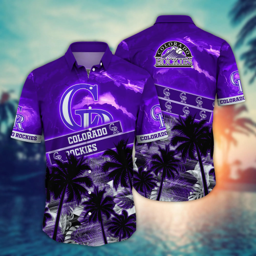 Colorado Rockies MLB Hawaiian Shirt & T-shirt Combo – Perfect Summer Gift for Football Fans