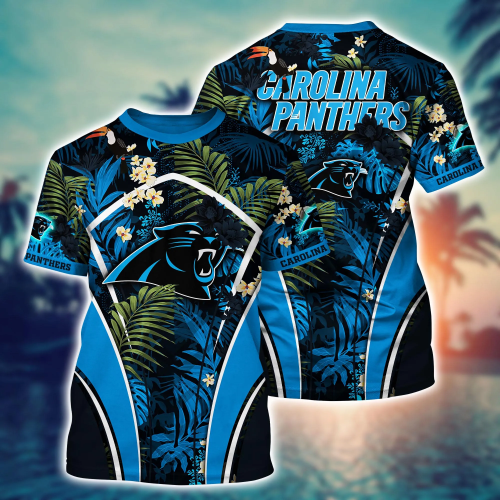 Carolina Panthers NFL Flower Hawaii Shirt And Tshirt For Fans, Summer Football Shirts Gift