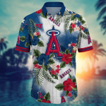 Los Angeles Angels MLB Flower Hawaiian Shirt & T-shirt – Summer Football Fan Gift