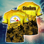 Pittsburgh Steelers NFL Flower Hawaii Shirt And Tshirt For Fans, Summer Football Shirts Gift