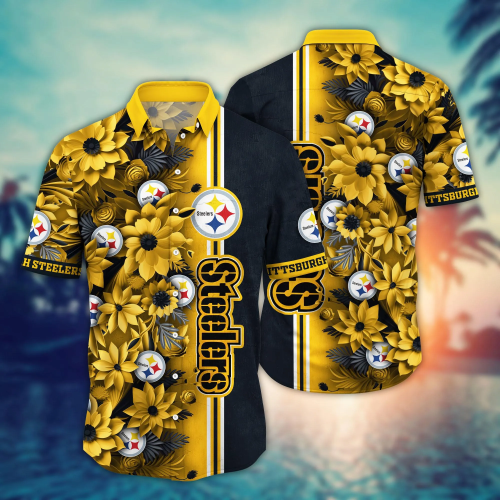 Pittsburgh Steelers NFL Flower Hawaii Shirt And Tshirt For Fans, Custom Summer Football Shirts Gift