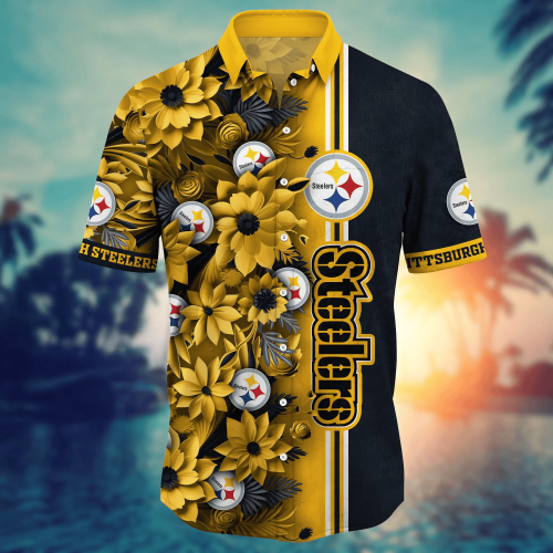 Pittsburgh Steelers NFL Flower Hawaii Shirt And Tshirt For Fans, Custom Summer Football Shirts Gift