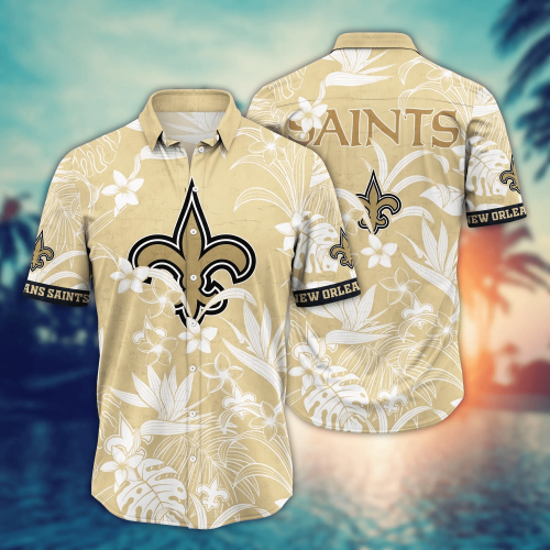 New Orleans Saints NFL Flower Hawaii Shirt And Tshirt For Fans, Summer Football Shirts Gift