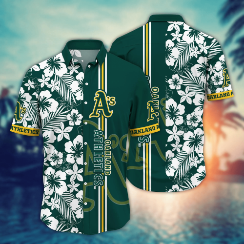 Oakland Athletics MLB Flower Hawaii Shirt & Tshirt: Summer Football Fan Gift