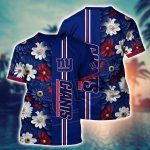 New York Giants NFL Flower Hawaii Shirt And Tshirt For Fans, Summer Football Shirts Gift