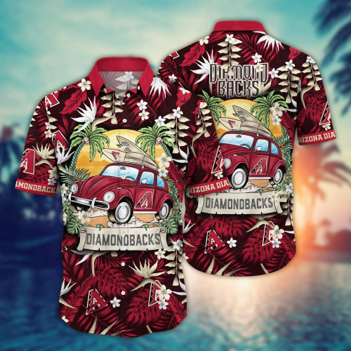 Arizona Diamondbacks MLB Flower Hawaii Shirt & Tshirt: Summer Football Shirts Gift