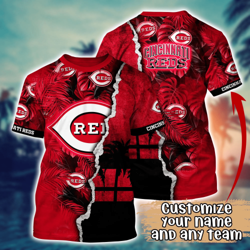 Cincinnati Reds MLB Flower Hawaii Shirt & T-Shirt: Custom Summer Football Gift for Fans