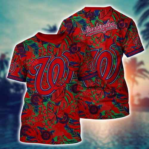 Washington Nationals MLB Hawaiian Shirt & Tshirt: Summer Football Fan Gift