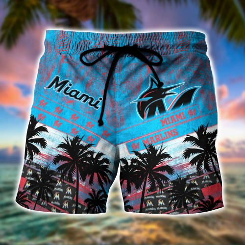 Miami Marlins MLB Palm Tree Pattern Hawaii Shirt – Unisex Sport Fan Gift