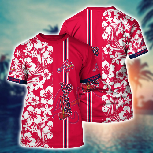 Atlanta Braves MLB Flower Hawaii Shirt & Tshirt: Summer Football Fan Gift