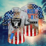 Las Vegas Raiders NFL Hawaii Shirt Independence Day, Summer Shirts Gift