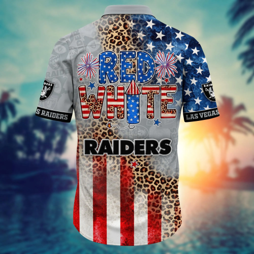 Las Vegas Raiders NFL Hawaii Shirt Independence Day, Summer Shirts Gift