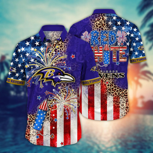 Baltimore Ravens NFL Hawaii Shirt Independence Day, Summer Shirts Gift