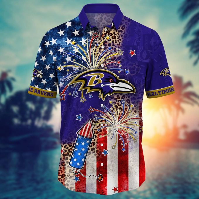 Baltimore Ravens NFL Hawaii Shirt Independence Day, Summer Shirts Gift