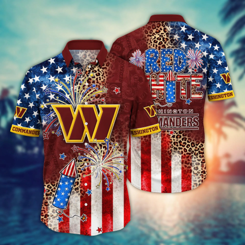 Washington Commanders NFL Hawaii Shirt Independence Day, Summer Shirts Gift