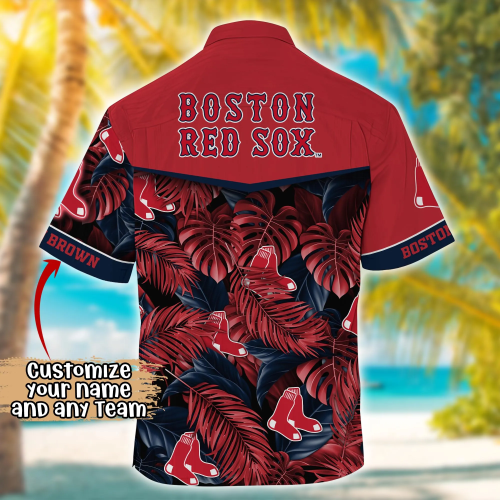 Boston Red Sox MLB Summer Hawaii Shirt And TShirt: Custom Football Shirts Gift