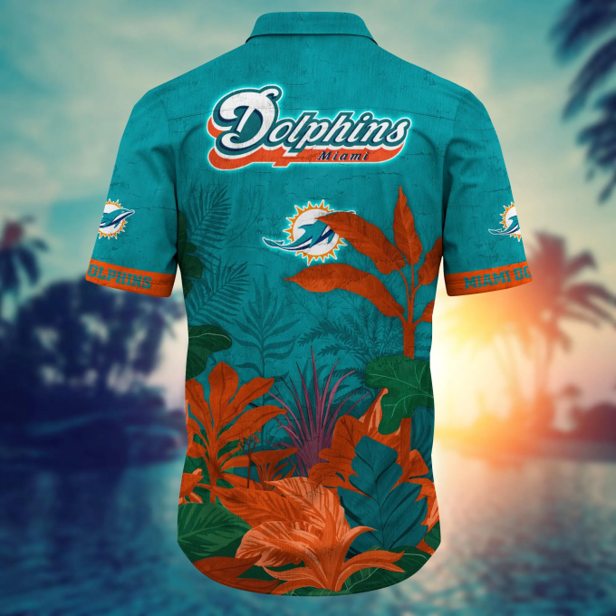 Miami Dolphins NFL Flower Hawaii Shirt And Tshirt For Fans, Summer Football Shirts Gift