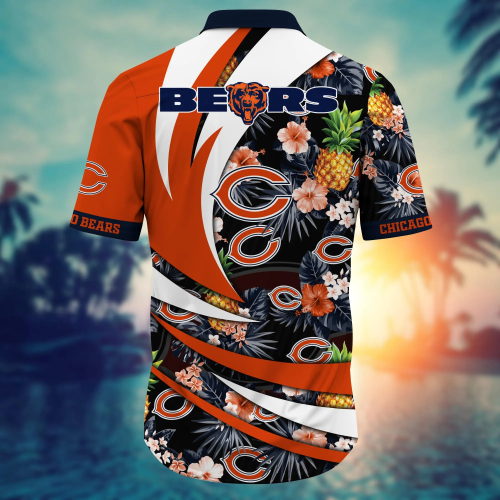 Chicago Bears NFL Flower Hawaii Shirt And Tshirt For Fans, Summer Football Shirts Gift