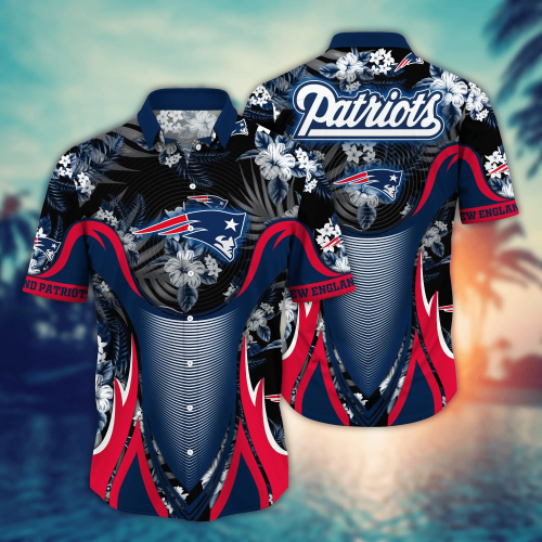 New England Patriots NFL Flower Hawaii Shirt And Tshirt For Fans, Summer Football Shirts Gift
