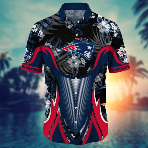 New England Patriots NFL Flower Hawaii Shirt And Tshirt For Fans, Summer Football Shirts Gift