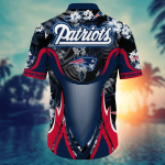 New England Patriots NFL Flower Hawaii Shirt And Tshirt For Fans, Summer Football Shirts Gift