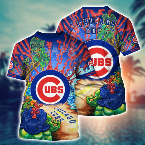 Chicago Cubs MLB Floral Hawaii Shirt & Tshirt for Fans – Summer Football Shirts Gift