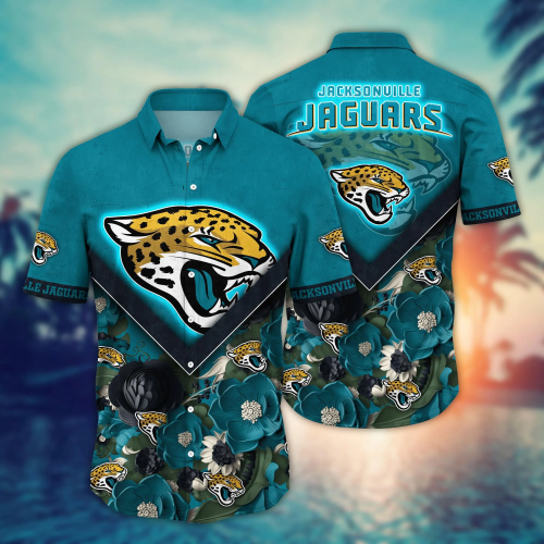 Jacksonville Jaguars NFL Flower Hawaii Shirt And Tshirt For Fans, Custom Summer Football Shirts Gift