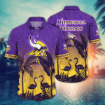 Minnesota Vikings NFL Flower Hawaii Shirt And Tshirt For Fans, Summer Football Shirts Gift
