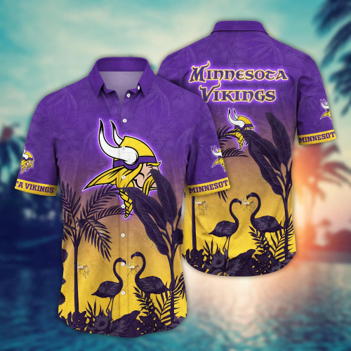 Minnesota Vikings NFL Flower Hawaii Shirt And Tshirt For Fans, Summer Football Shirts Gift