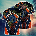 Detroit Tigers MLB Flower Hawaii Shirt & Tshirt: Perfect Summer Football Gift for Fans