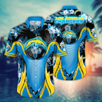 Los Angeles Chargers NFL Flower Hawaii Shirt And Tshirt For Fans, Summer Football Shirts Gift