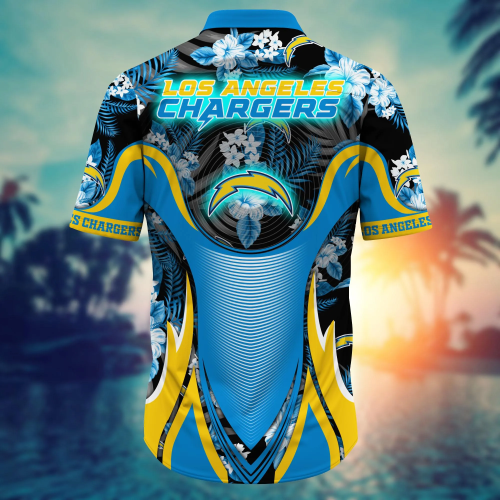 Los Angeles Chargers NFL Flower Hawaii Shirt And Tshirt For Fans, Summer Football Shirts Gift