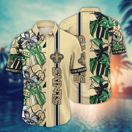 New Orleans Saints NFL Flower Hawaii Shirt And Tshirt For Fans, Summer Football Shirts Gift