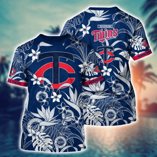 Minnesota Twins MLB Floral Hawaii Shirt & T-Shirt Gift for Fans Summer Football Shirts