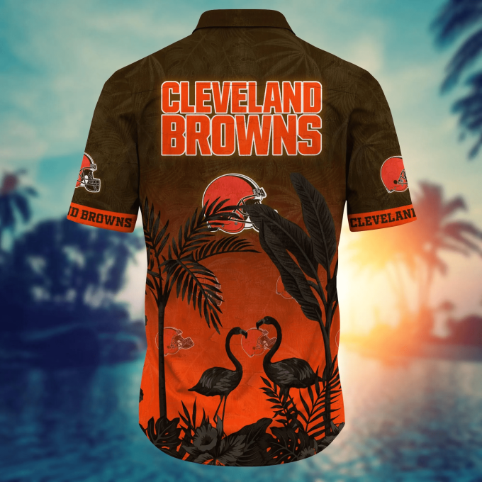 Cleveland Browns NFL Flower Hawaii Shirt And Tshirt For Fans, Summer Football Shirts Gift