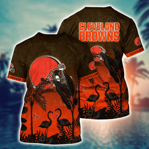 Cleveland Browns NFL Flower Hawaii Shirt And Tshirt For Fans, Summer Football Shirts Gift